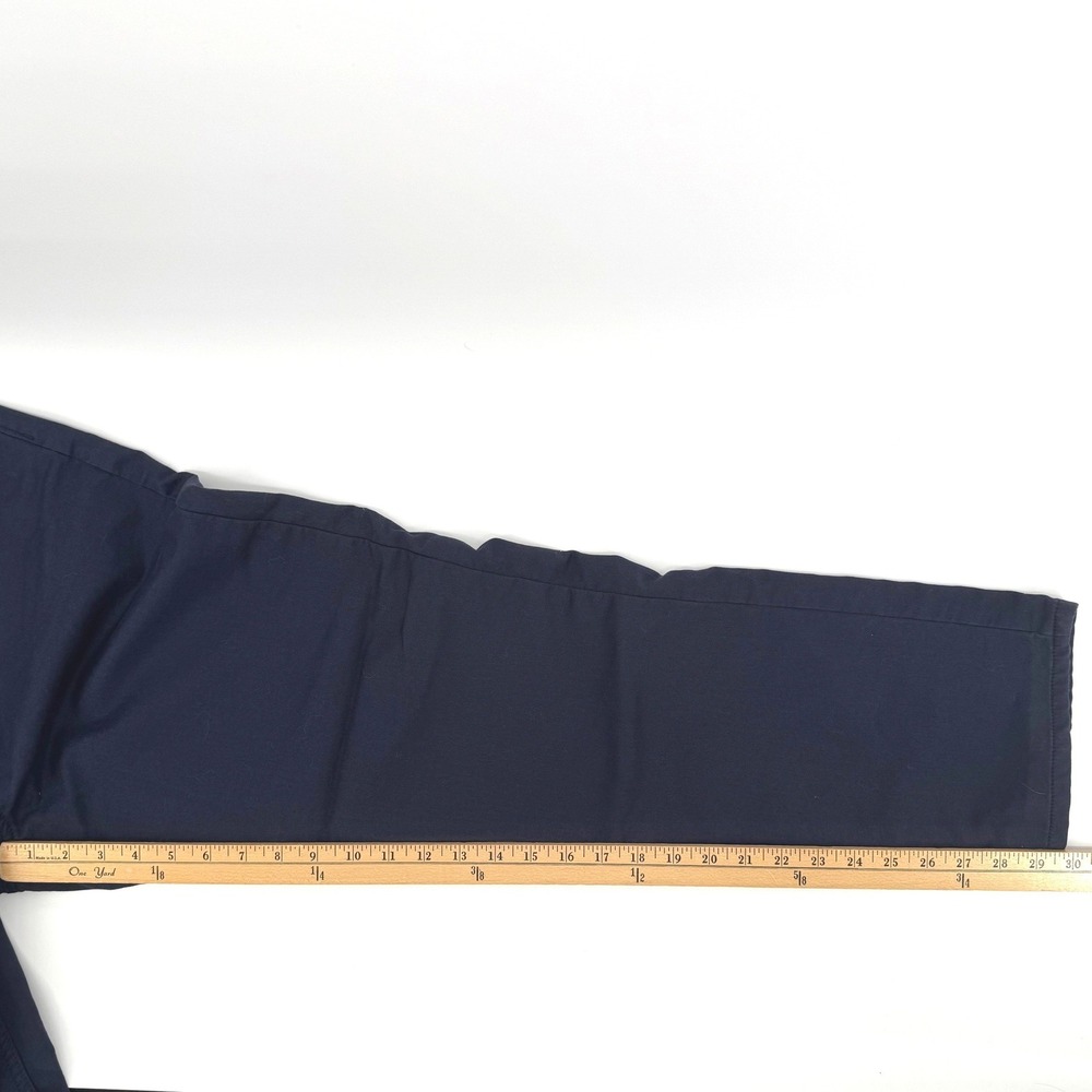 Quince 5-Pocket Pants Mens 34x32 Navy Blue Stretch Chino Straight Leg Business - Picture 7 of 8